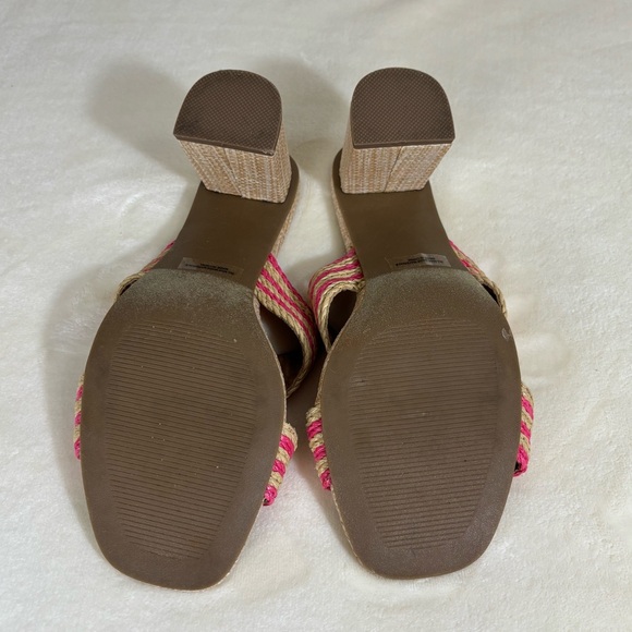 Dolce Vita Women’s Hot Pink and Tan Block Heel Sandals - Picture 7 of 8